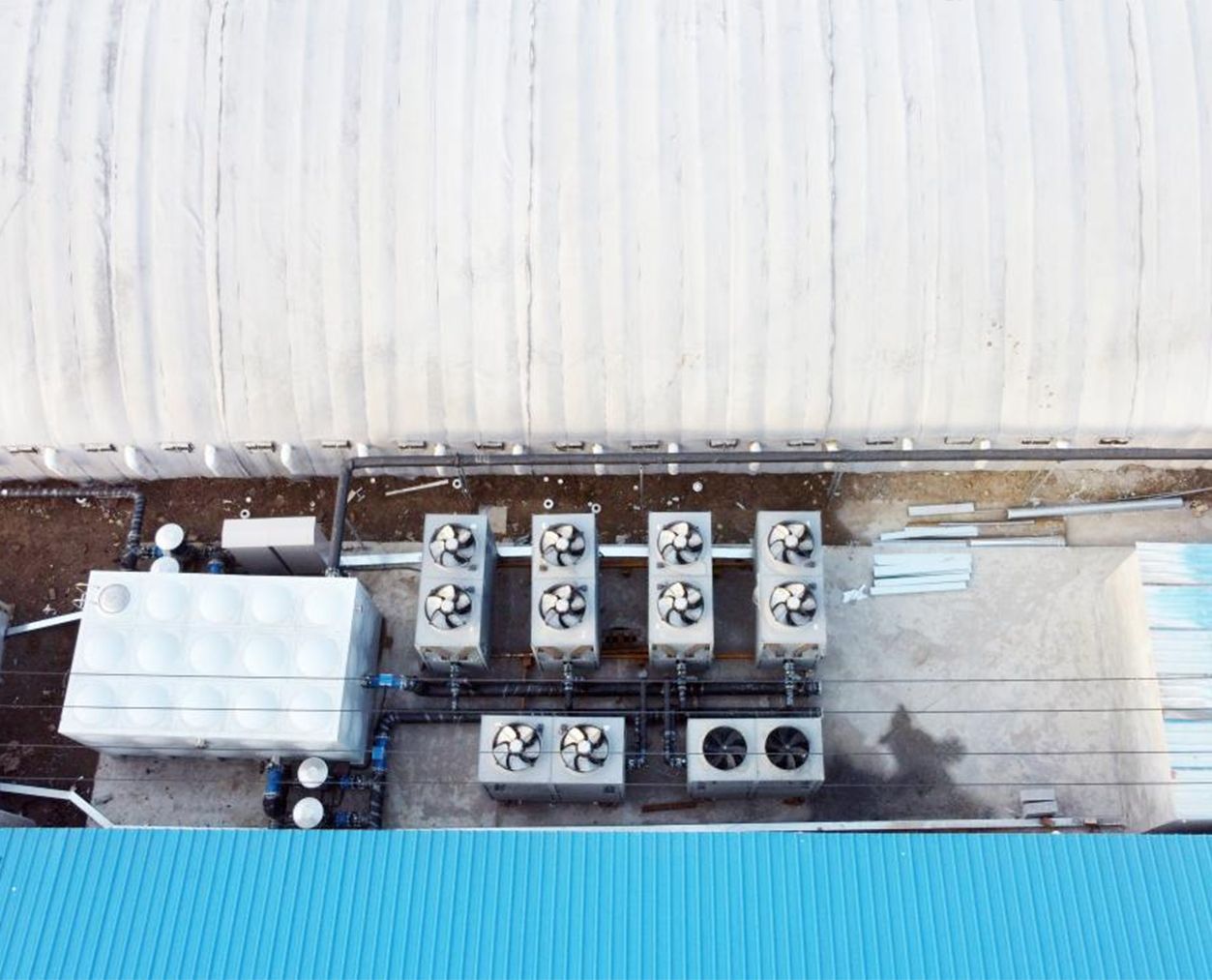 沃克空气能案例12：德州乐陵市王邢村养殖场供暖项目