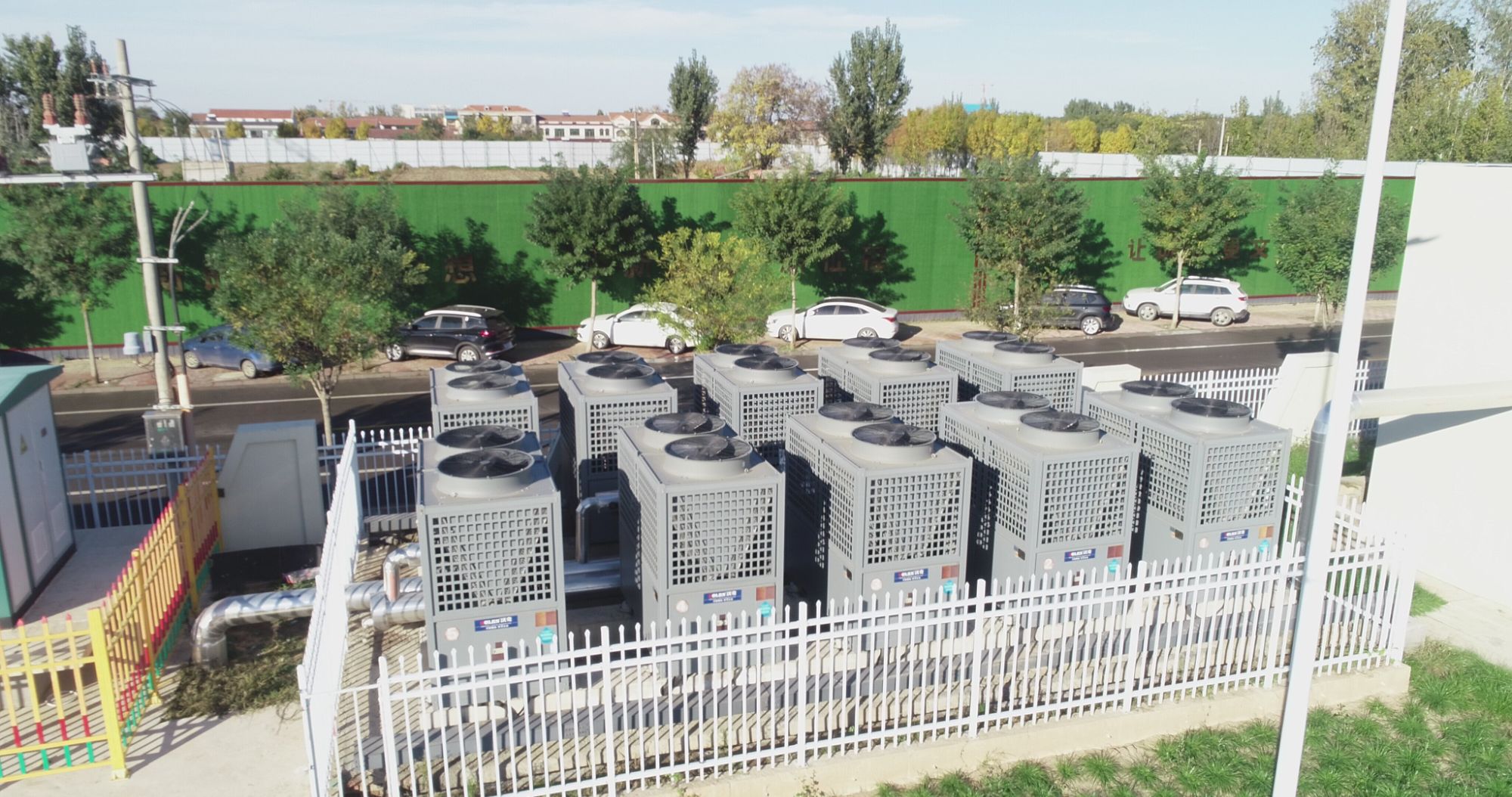 新校园 新冷暖 | 沃克超低温空气源热泵+风机盘管系统为晋州第八小学打造高效清洁冷暖