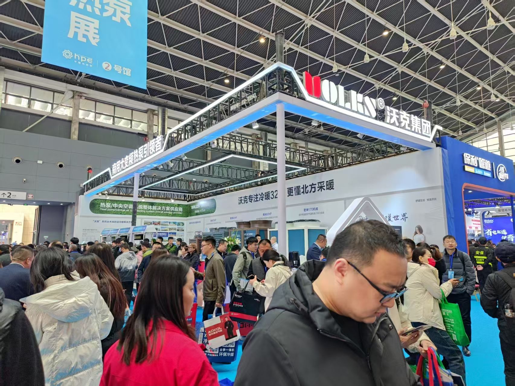 沃克首日引爆 2025HPE 中国热泵展！极寒能效王 + 静音黑科技燃动全场